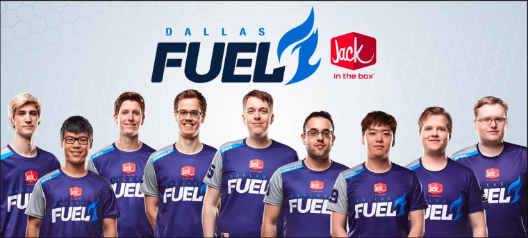 Los jugadores iniciales de Dallas Fuel.