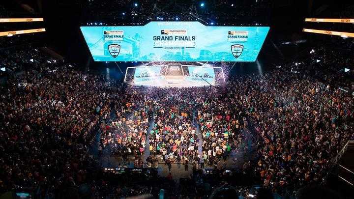 Así estaba el Barclays Center de Nueva York tras la victoria de London Spitfire.
