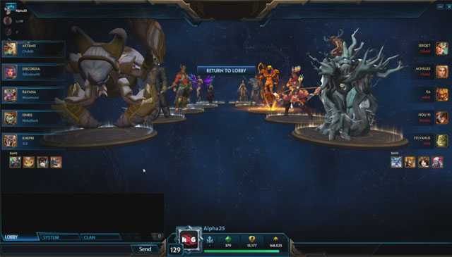 Draft de la segunda partida entre Underdogs (izq) y Fear No Evil (der)