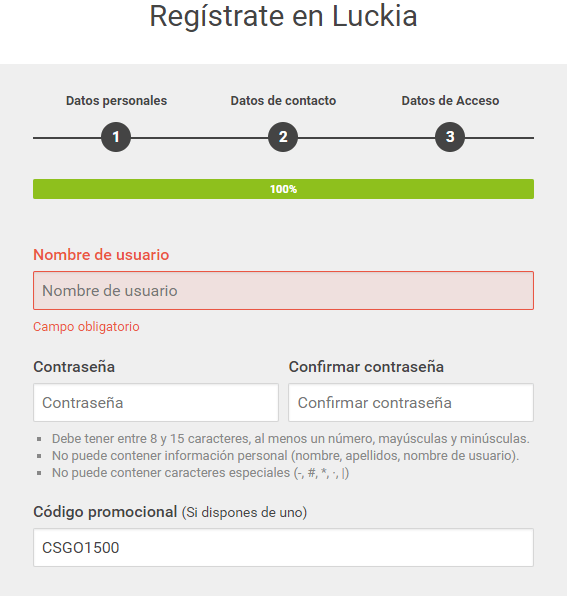 registro luckia