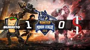 Resultado de un partido del antiguo Burrito en la Smite Minor League