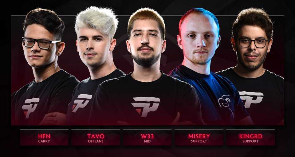 Pain Gaming ha decidido cortar lazos con su equipo de Dota 2, que se sumergen por su cuenta en el mercado de fichajes post-TI8. De izquierda a derecha, hFn, Tavo, w33, Misery y Kingrd.
