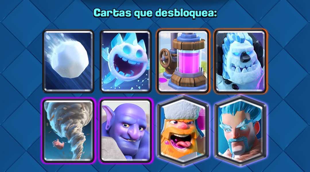 Cartas Arena 8 Pico Helado Clash Royale