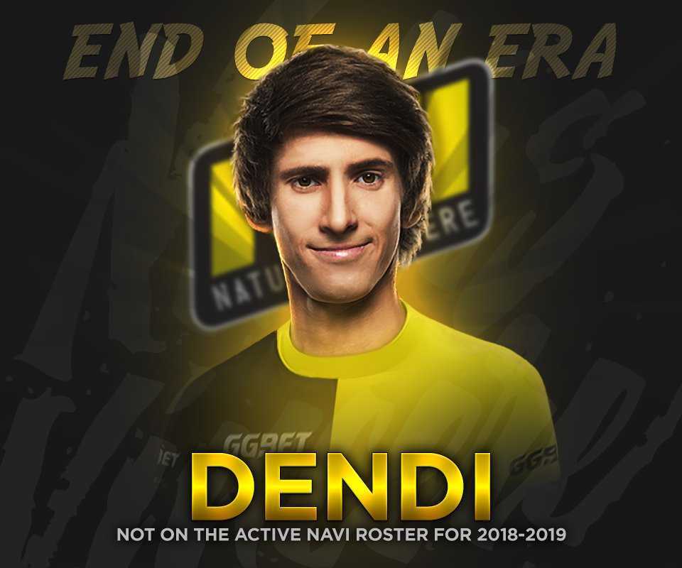 El nombre más grande mencionado en el baile de fichajes post-TI8 es el de Dendi. El legendario jugador deja Na'Vi después de más de 6 años en el equipo.