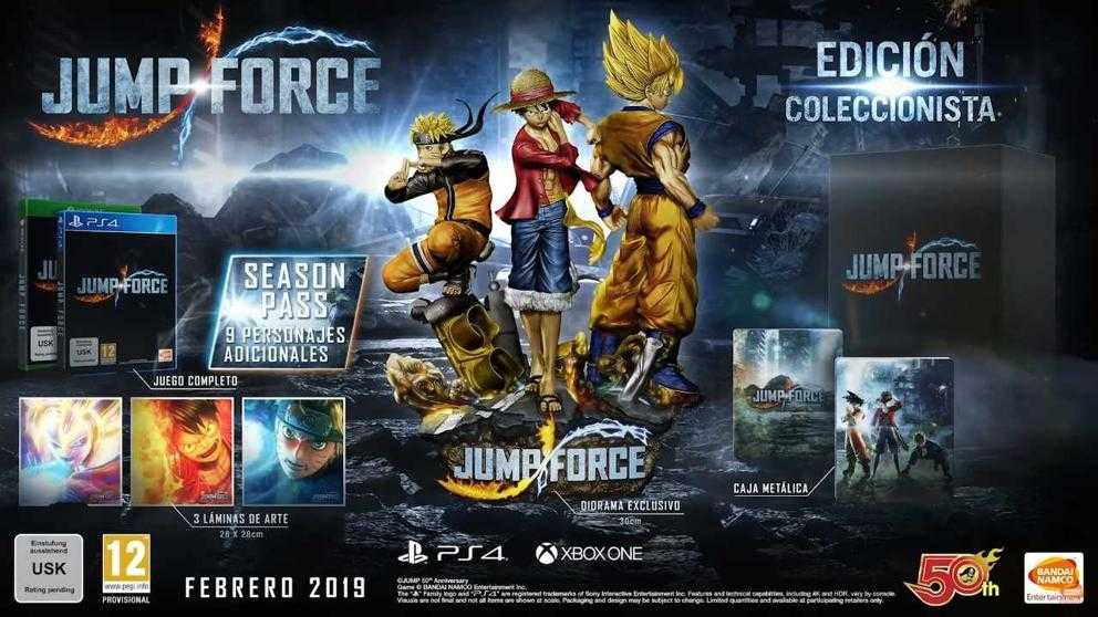 Edición coleccionista de Jump Force, Bandai Namco