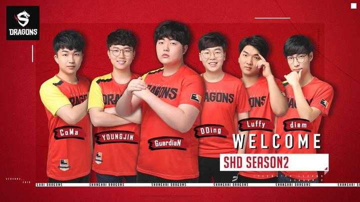 CoMa, YOUNGJIN, GuardiaN, DDing, Luffy y diem son los nuevos jugadores de Shanghai Dragons.