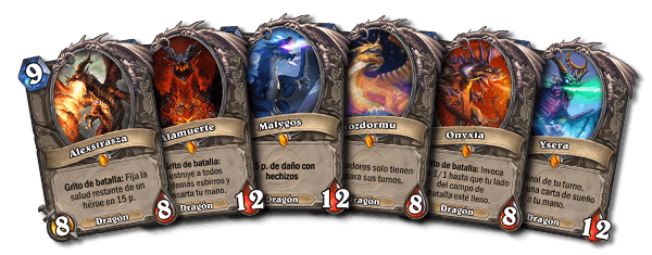 Hearthstone. los seis dragones legendarios clásicos