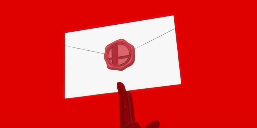 Smash Bros Ultimate Letter for Joker