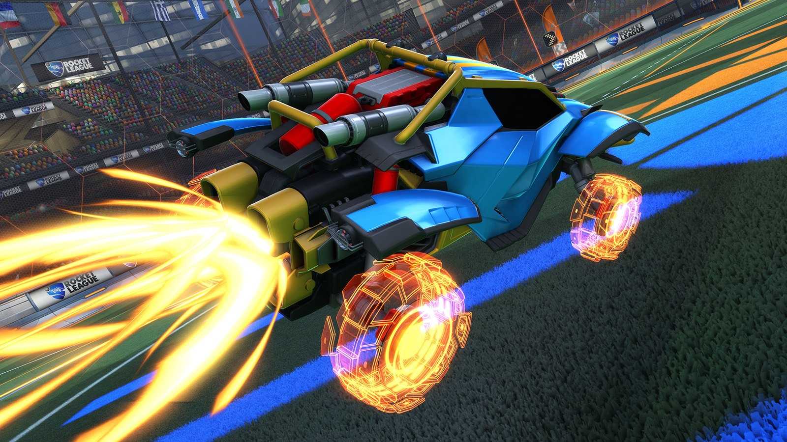 Las nuevas ruedas "Rocket Forge II" incluidas en el Rocket Pass 2 de Rocket League