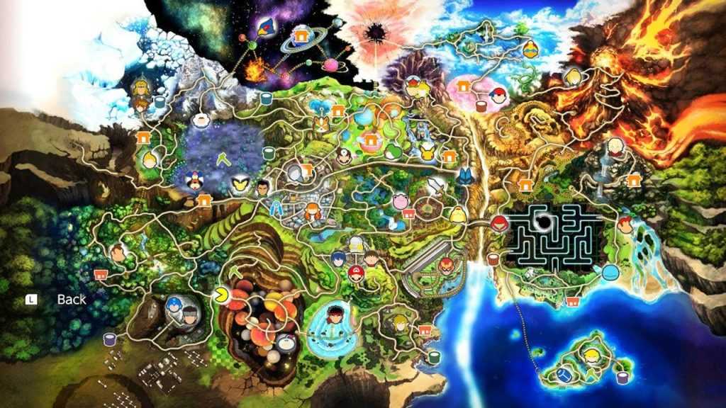 Localización de personajes mapa Smash