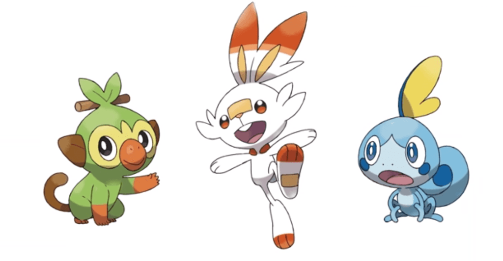 Pokémon direct, Grookey,Scorbunny,Sobble