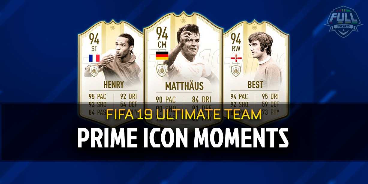 Prime Icon Moments: nuevas cartas en FIFA Ultimate Team