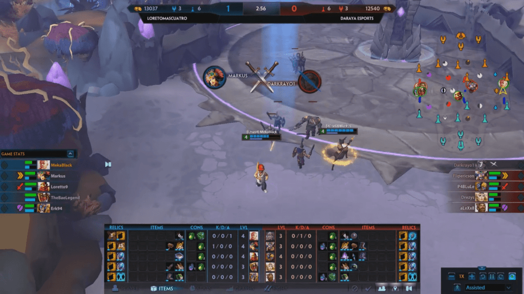 Markus se echó el equipo a la espalda y fue un factor vital para la victoria de Loreto+4. | Propiedad: IGN Smite League