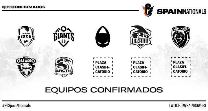 Equipos invitados de la R6 Spain Nationals.