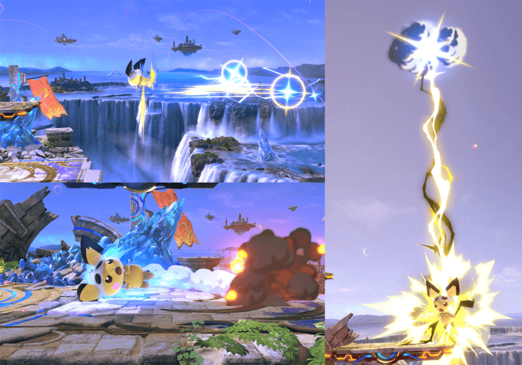 UpB, sideB, DownB Smash