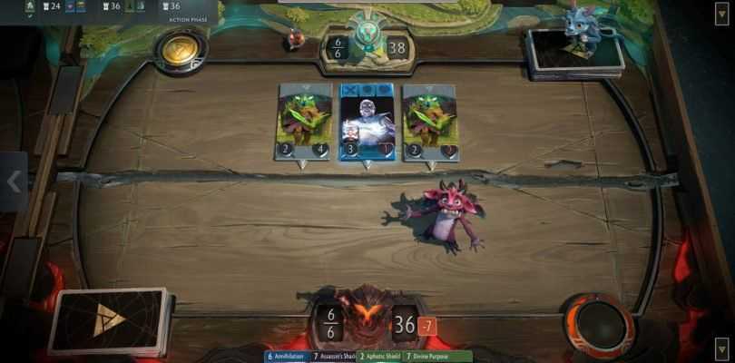 Tablero de Artifact.
