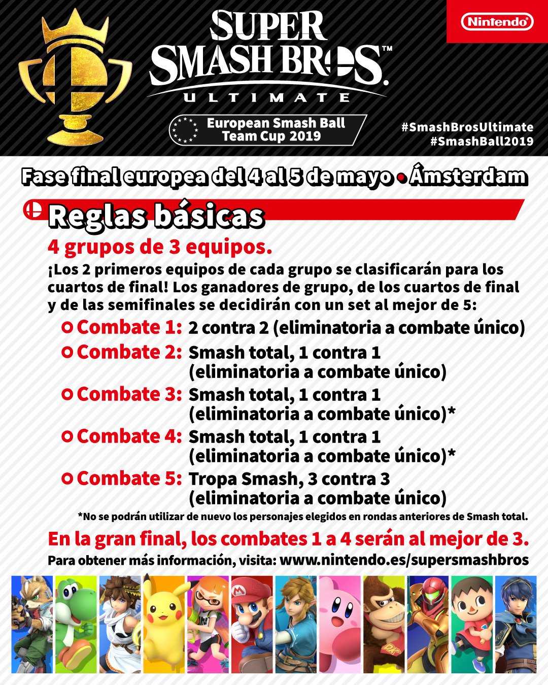Reglas European Smash Ball Team Cup 2019