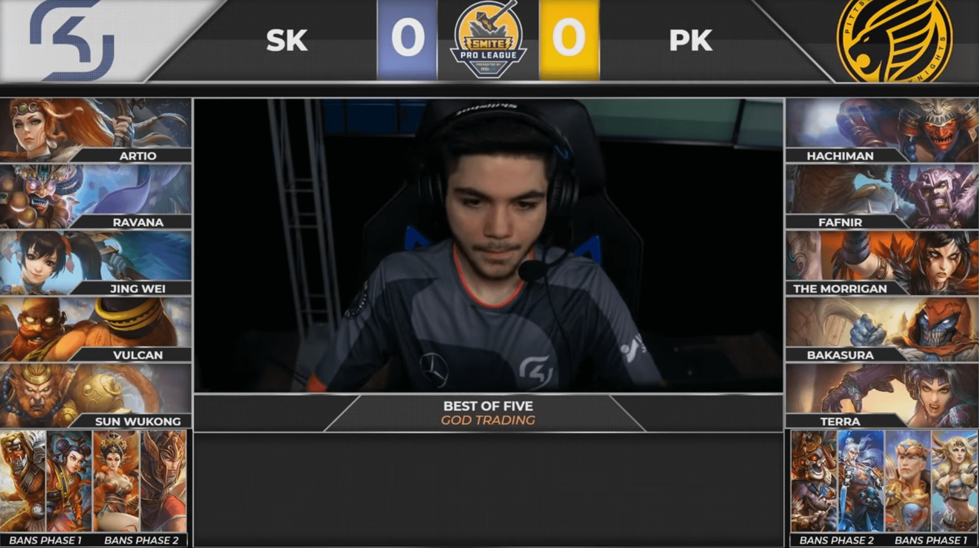 Draft de SK contra Pittsburgh Knights.