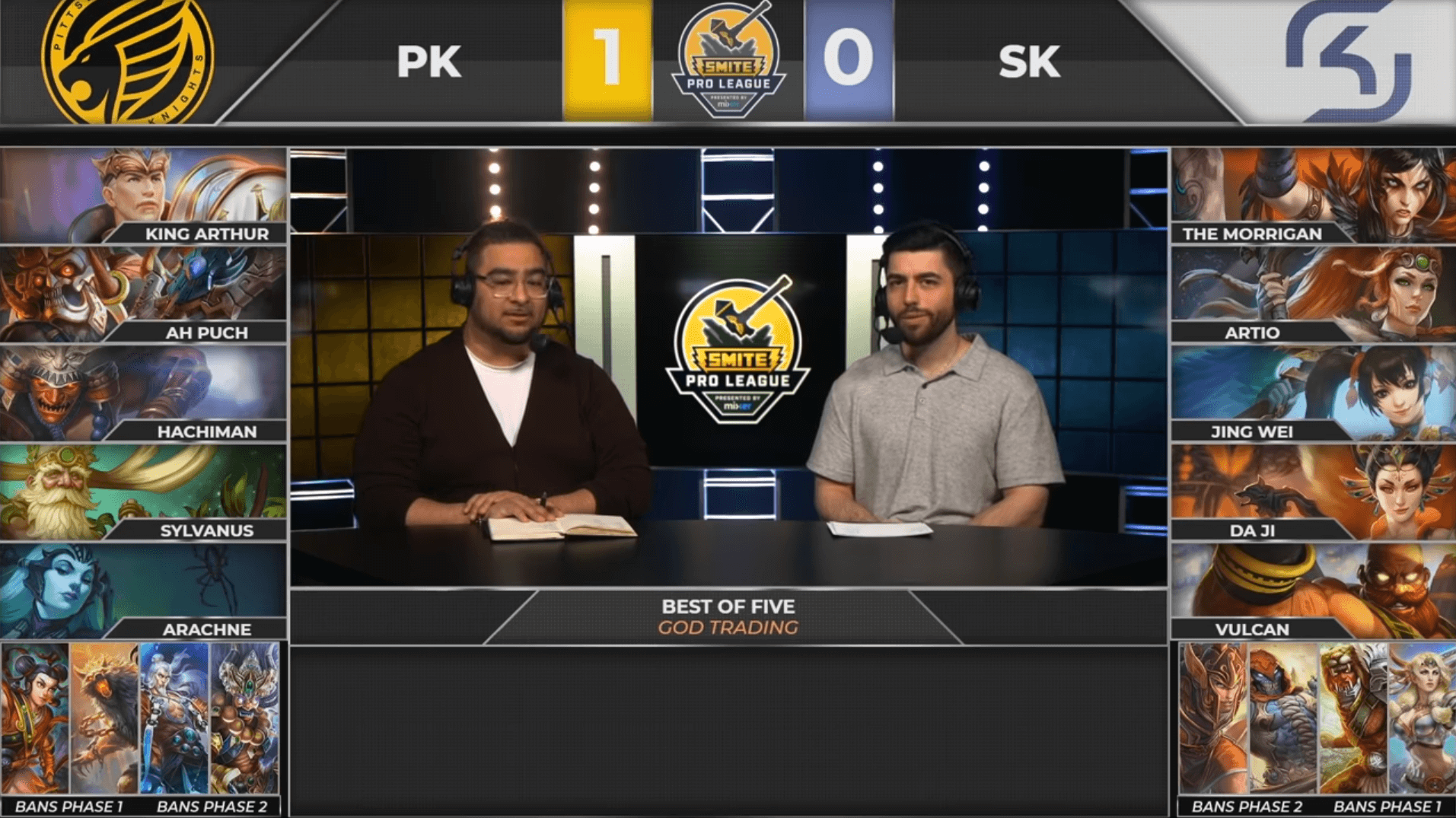 Draft entre SK Gaming y Pittsburgh Knights.