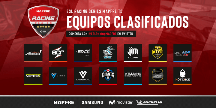 ESL Racing Series Mapfre equipos
