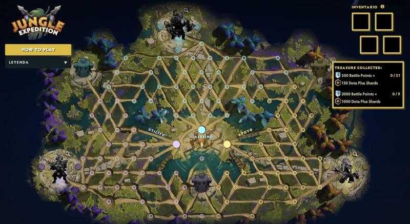 Mapa de misiones Battle Pass The International 2019