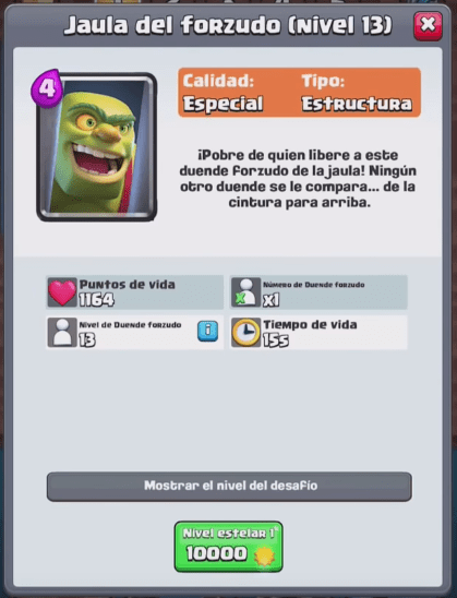 Datos de la nueva carta de Clash Royale