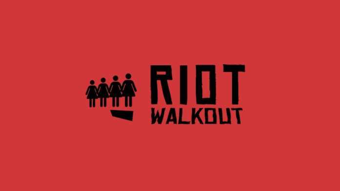 Riot Walkout Diseño de Wyatt Fossett del Riot Walkout