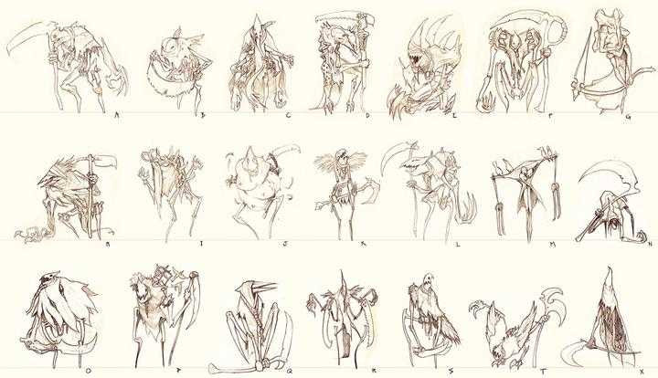 Bocetos Fiddlesticks League of Legends