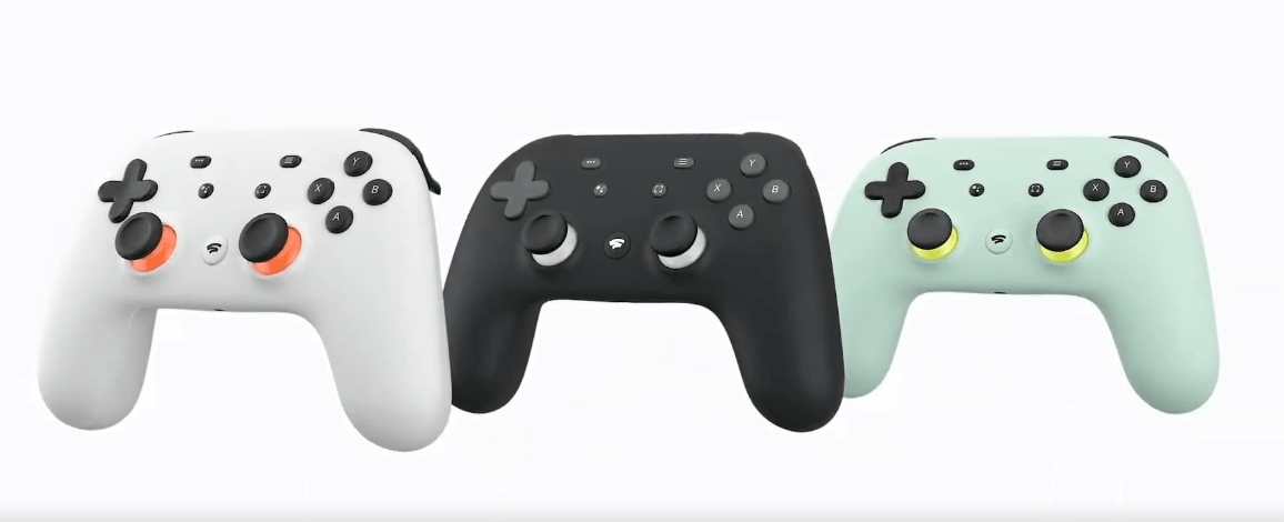 Los mandos de Google Stadia.