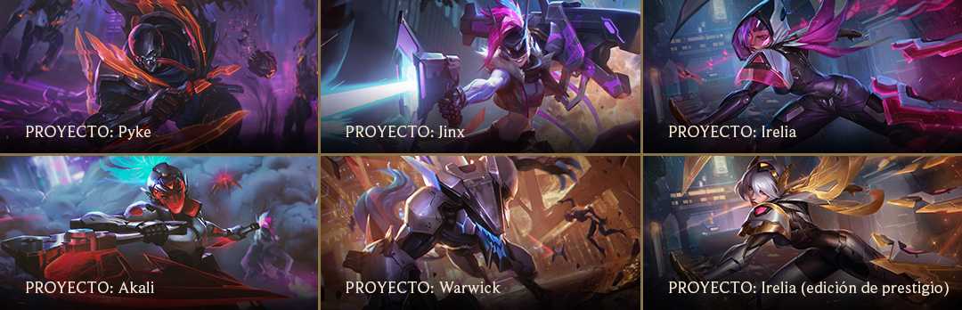PROYECTO: Pyke, Irelia, Warwick, Jinx y Akali estarán disponibles el 1 de agosto de 2019.