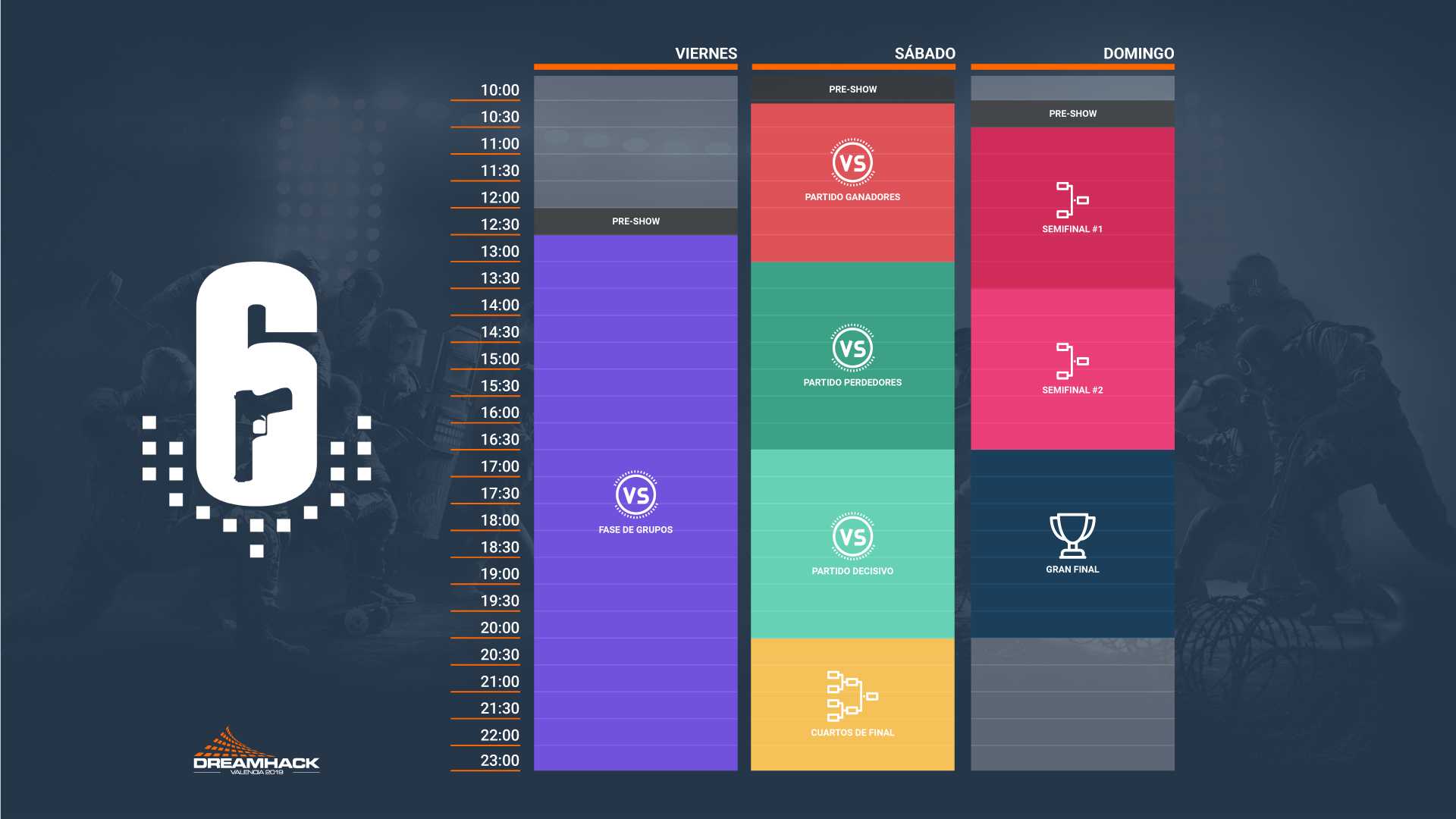 Horario de la DreamHack de Valencia 2019