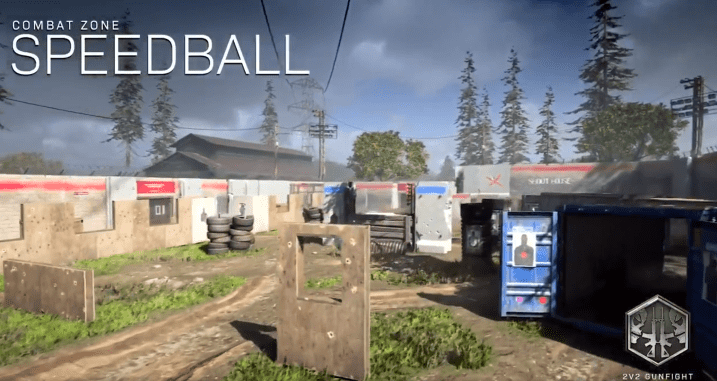 Speedball. Uno de los mapas destinados a Tiroteo
