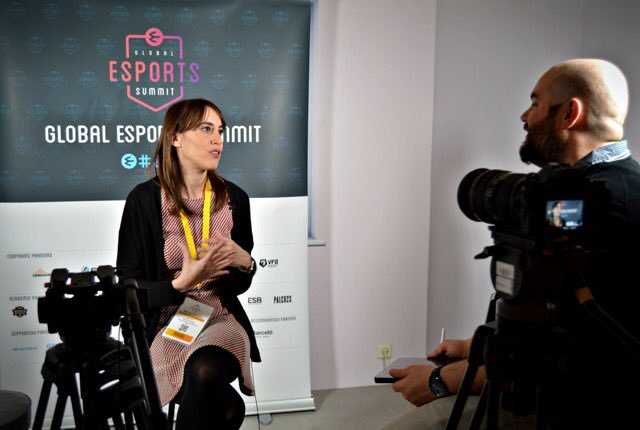 Eider Díaz durante una entrevista