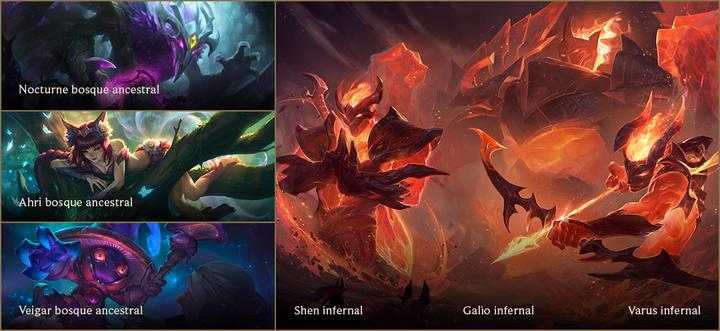 Los nuevos aspectos disponibles en el parche 9.17