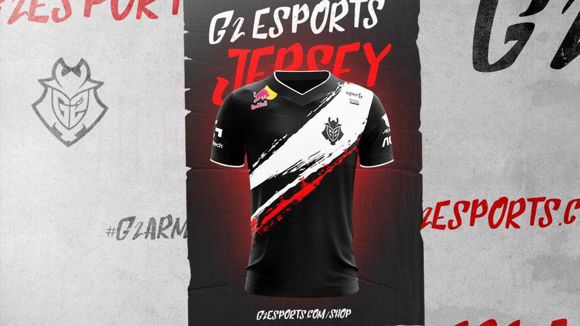 Nueva camiseta de G2 Esports con el logo de Red Bull