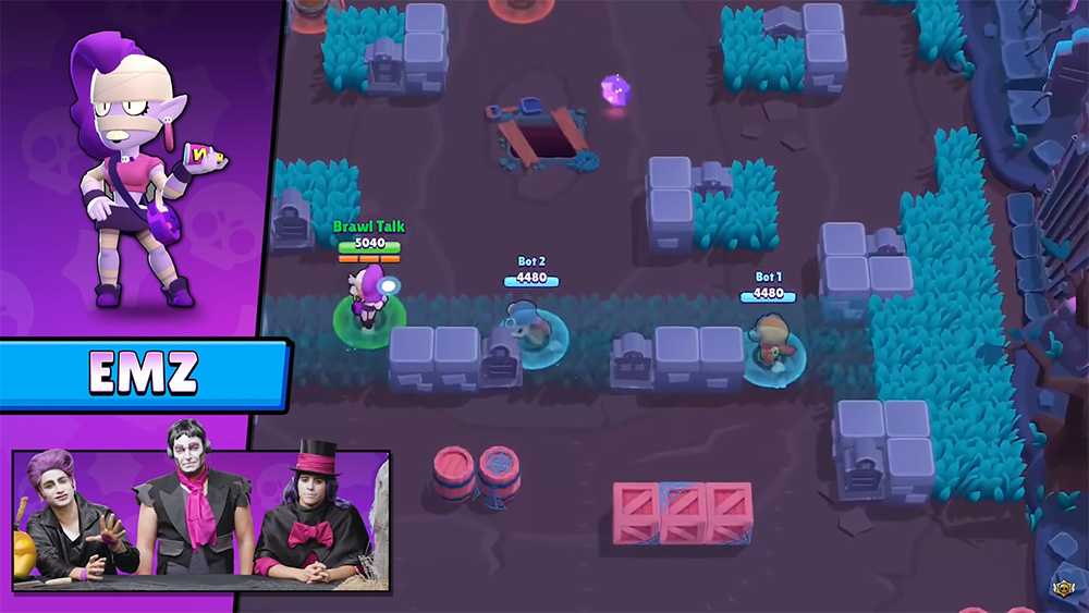 La Actualizacion De Halloween De Brawl Stars Trae A Emz El Nuevo Personaje Full Esports - personajes de brawl stars leon lobo