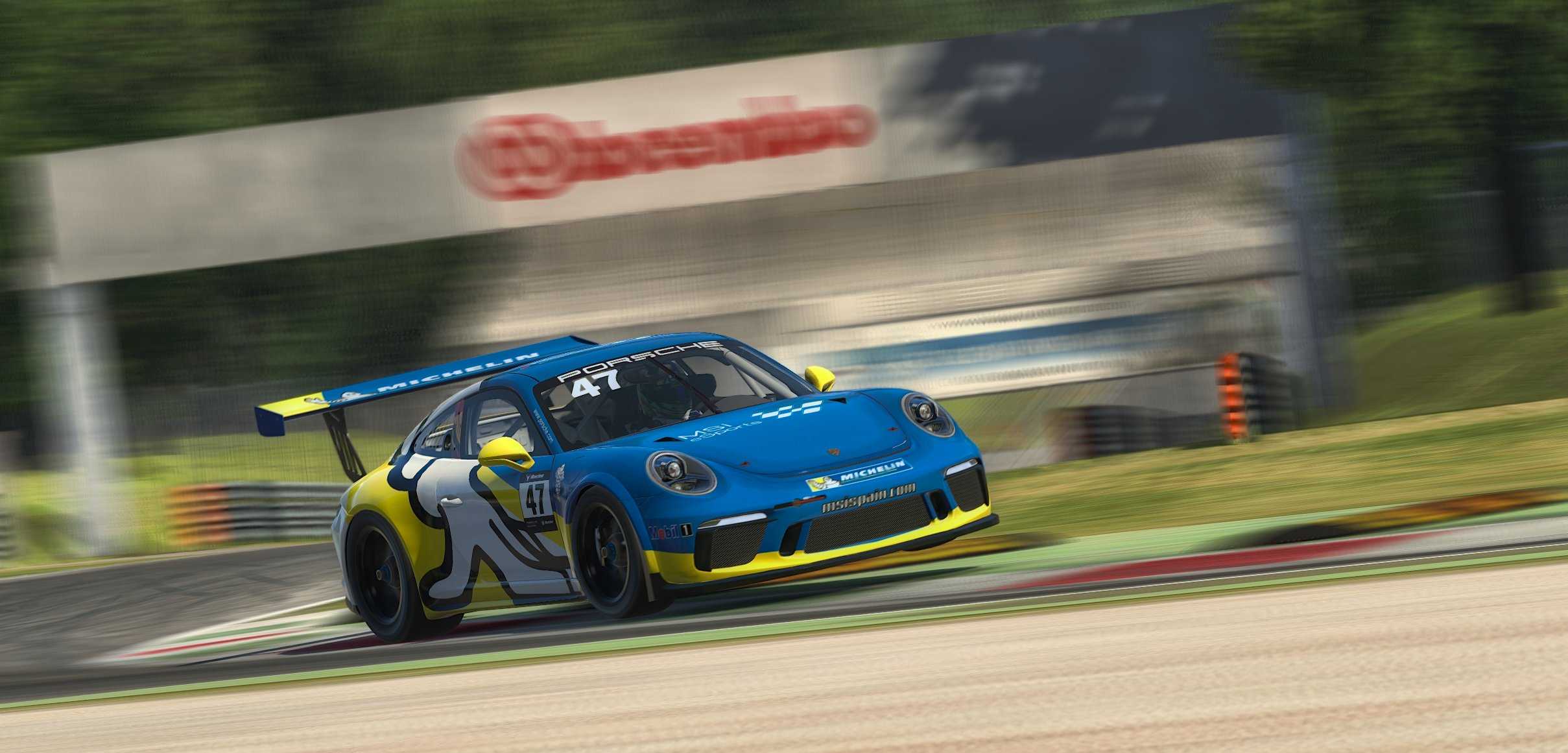 Alejandro Sánchez en Monza en el WC Porsche.
