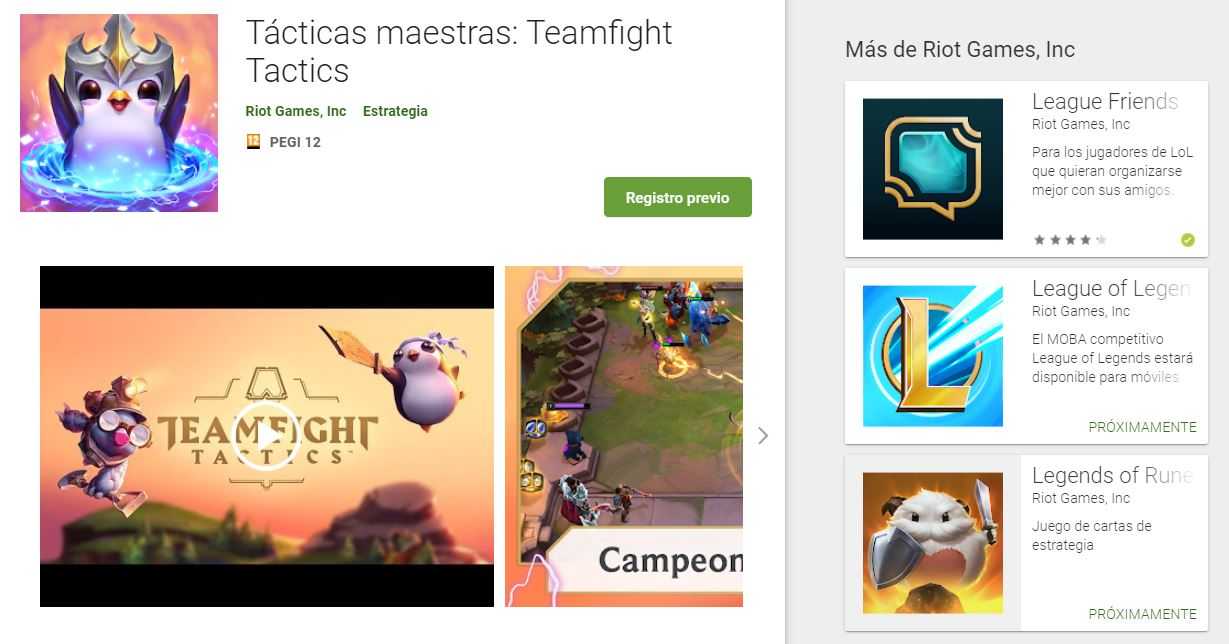 Riot Games da el salto al mercado móvil con Teamfight Tactics Mobile y League of Legends Mobile