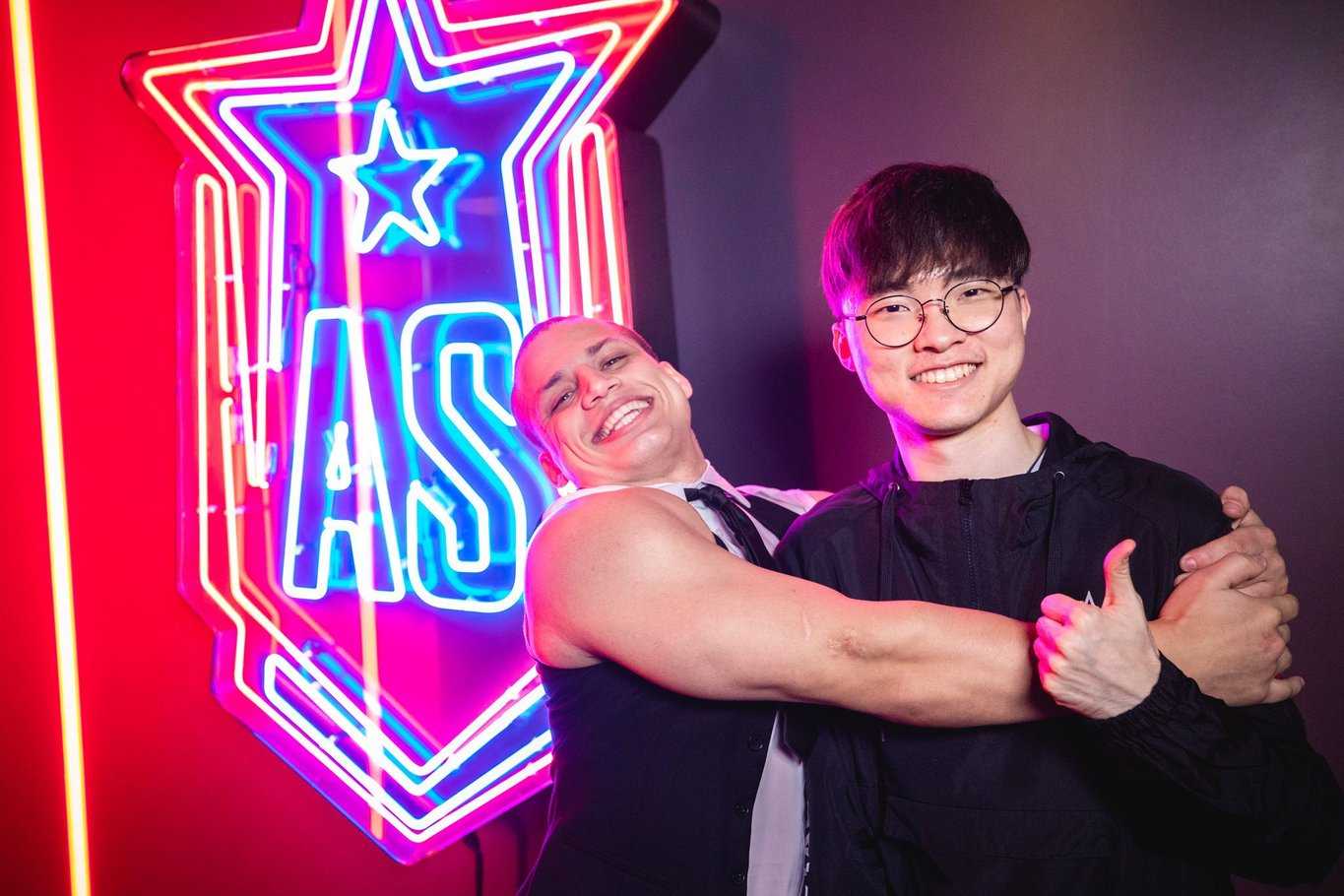 Tyler1 y Faker en el All-Star de 2018