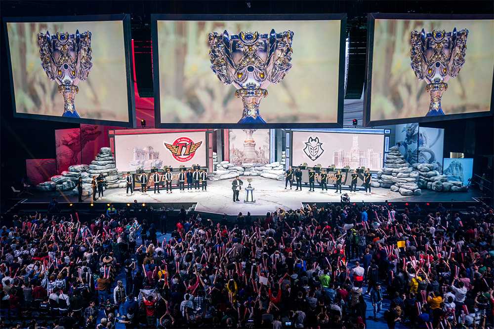 Semifinal entre G2 Esports y SKT en Vistalegre