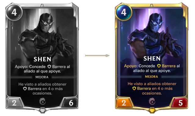 Shen cambio Legends of Runeterra