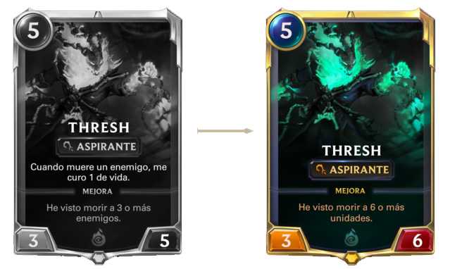 Thresh cambio Legends of Runeterra