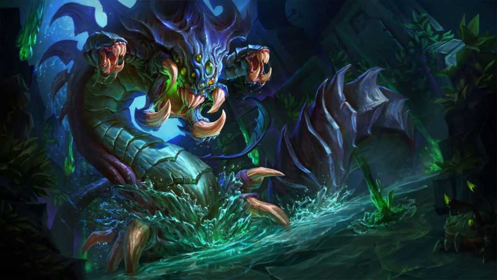 Imagen arte de Riot Games de su monstruo neutral 'Baron Nashor'