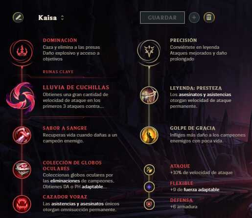 Runas Kaisa adc temporada 11