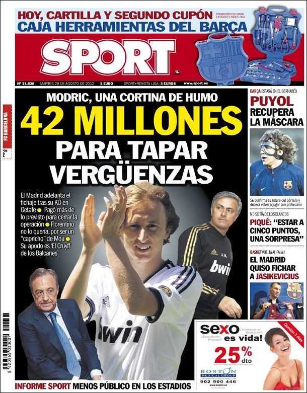 Portada Mundo Deportivo Modric