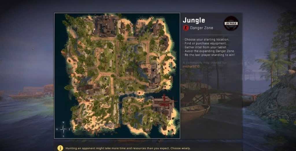 mapa Jungle Danger Zone
