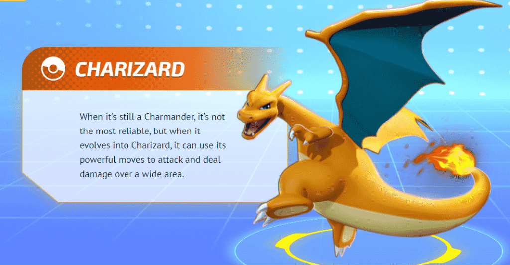 charizard pokémon unite