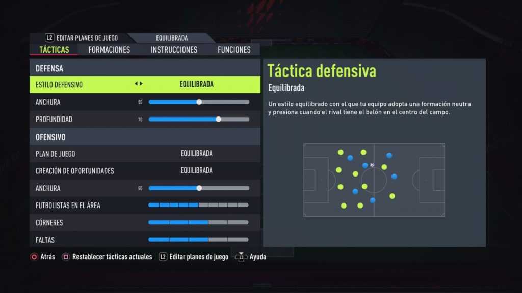 Táctica defensiva fifa 22