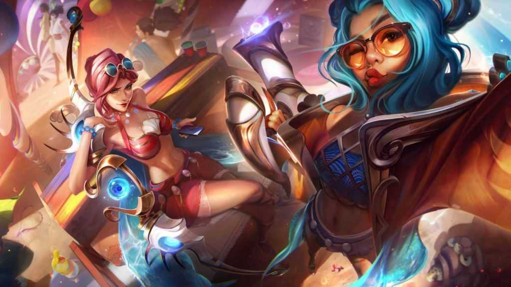 Zeri y Ashe con la nueva skin Ocean Song
