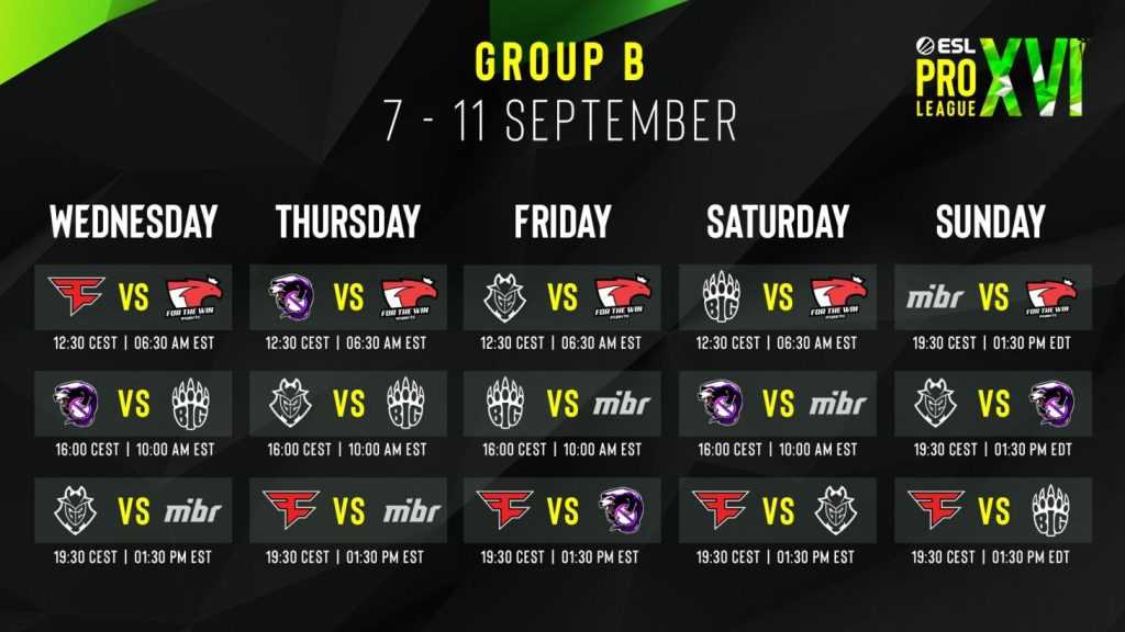  Grupo B - ESL Pro League 16